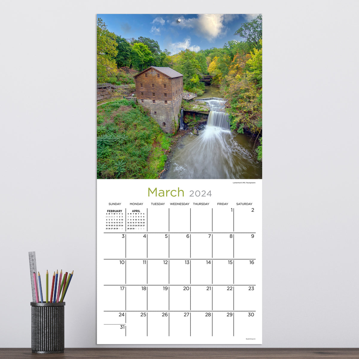 2024 Ohio Wall Calendar TF Publishing Calendars + Planners