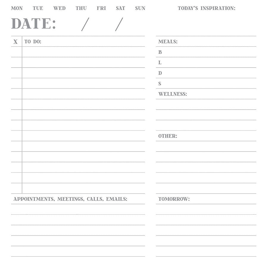 Planner Inserts - To Do List Bulk Planner Inserts & Refill – NOTIQ