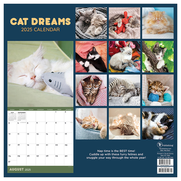 2025 Cat Dreams Wall Calendar TF Publishing Calendars + Planners