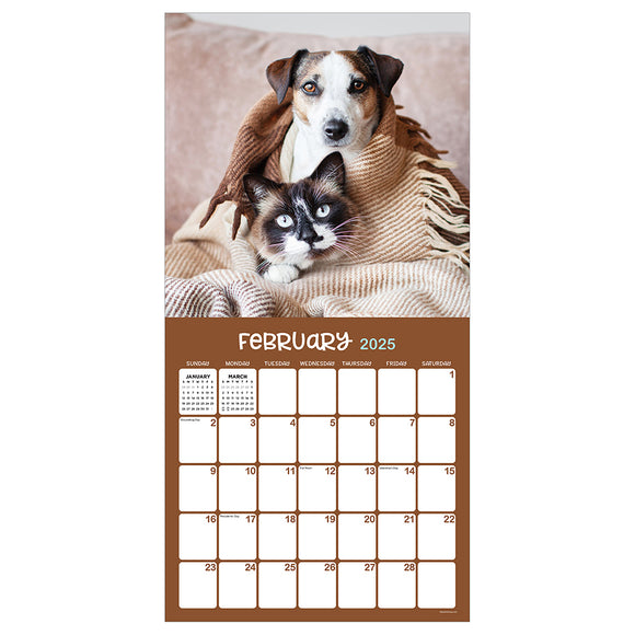 2025 Furry Friends Wall Calendar TF Publishing Calendars + Planners