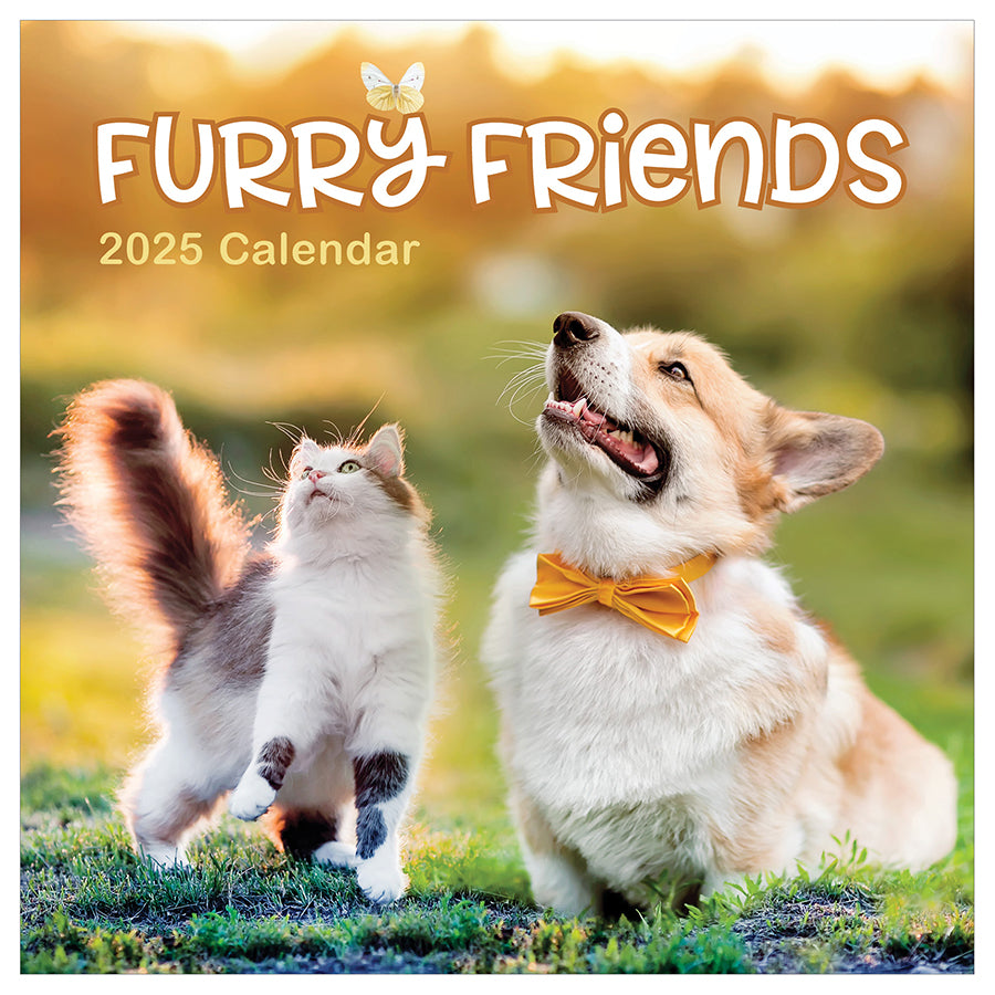 **FINAL SALE** 2025 Furry Friends Wall Calendar