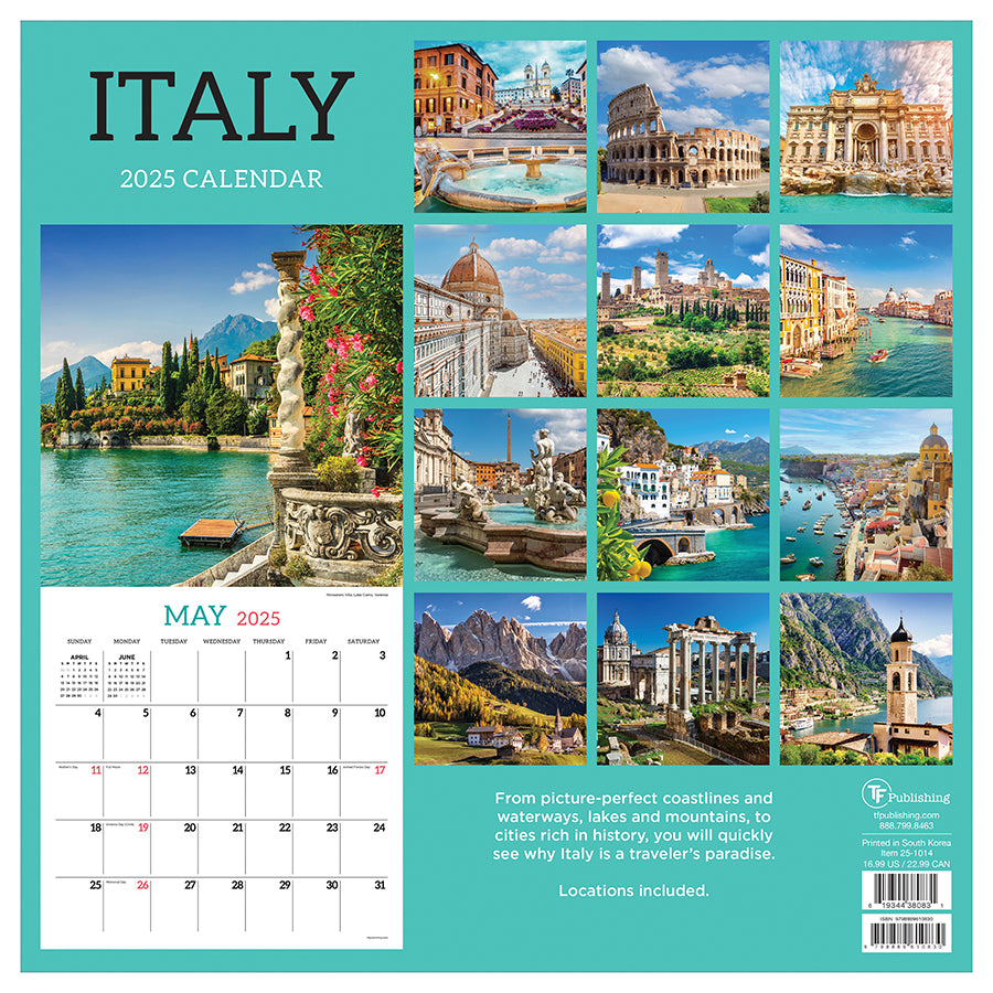 Calendar 2025 Italy