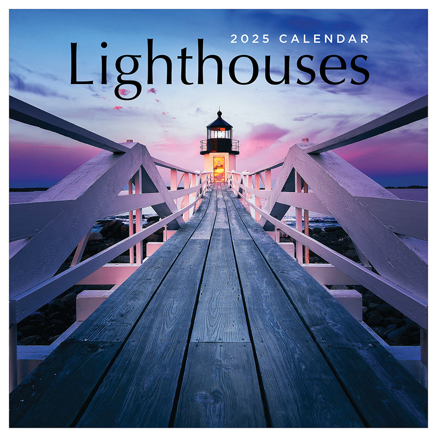 2025 Lighthouses Wall Calendar