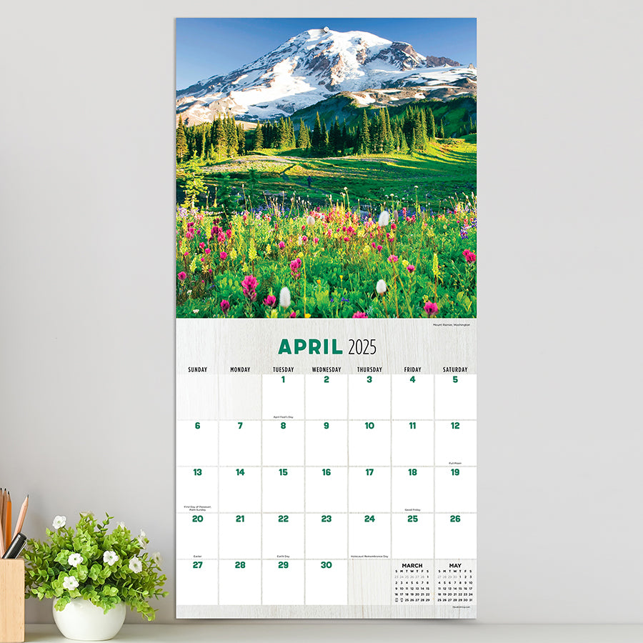 2025 Mountains Wall Calendar