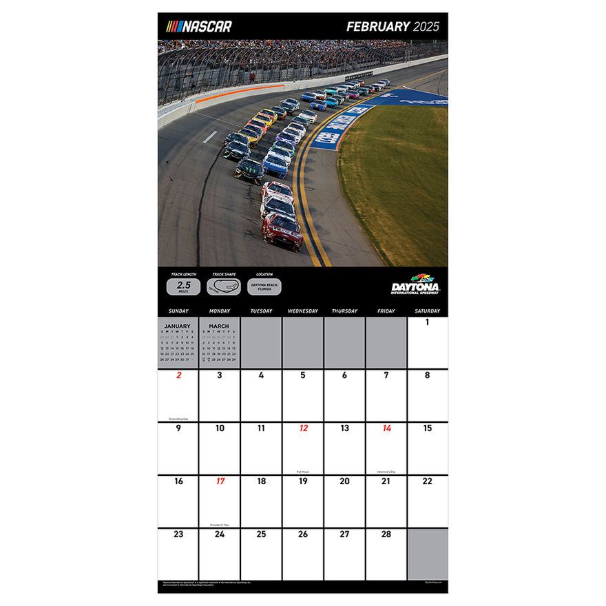 2025 Nascar Tracks Wall Calendar TF Publishing Calendars + Planners