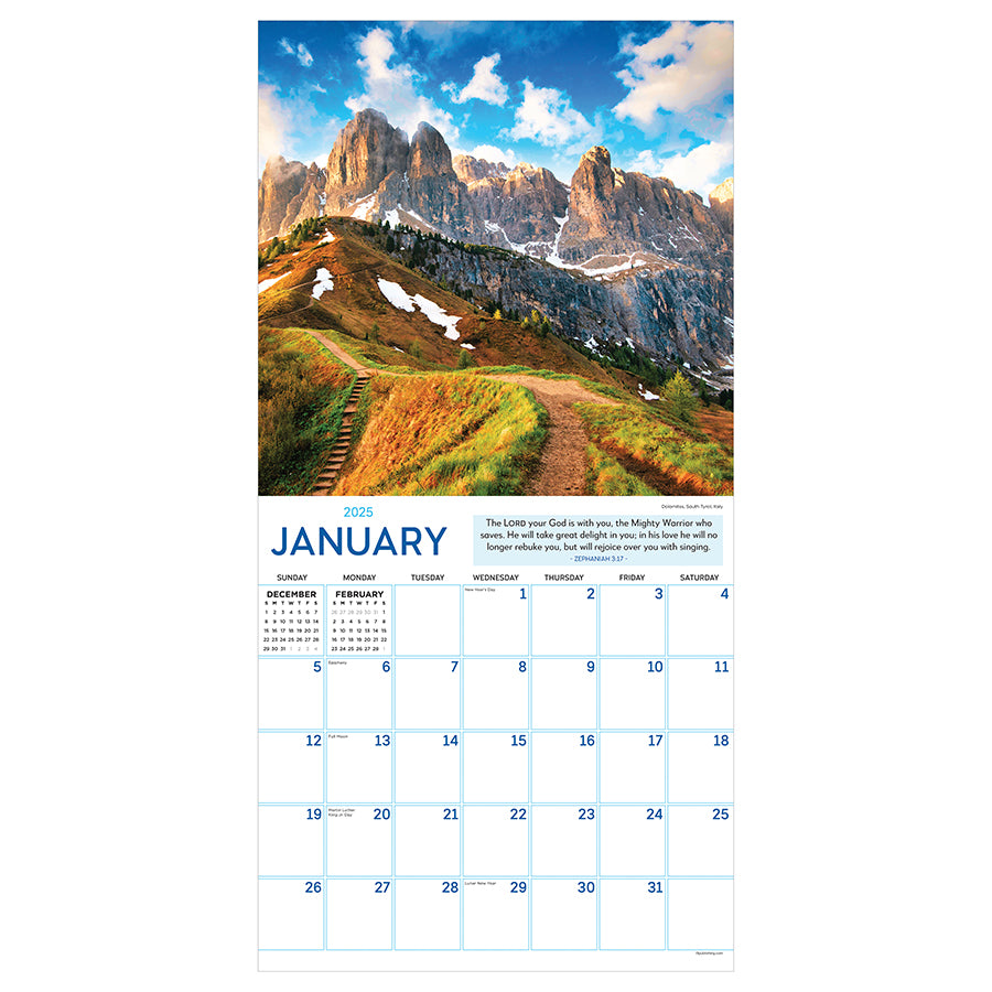 2025 Paths to God Wall Calendar - 0