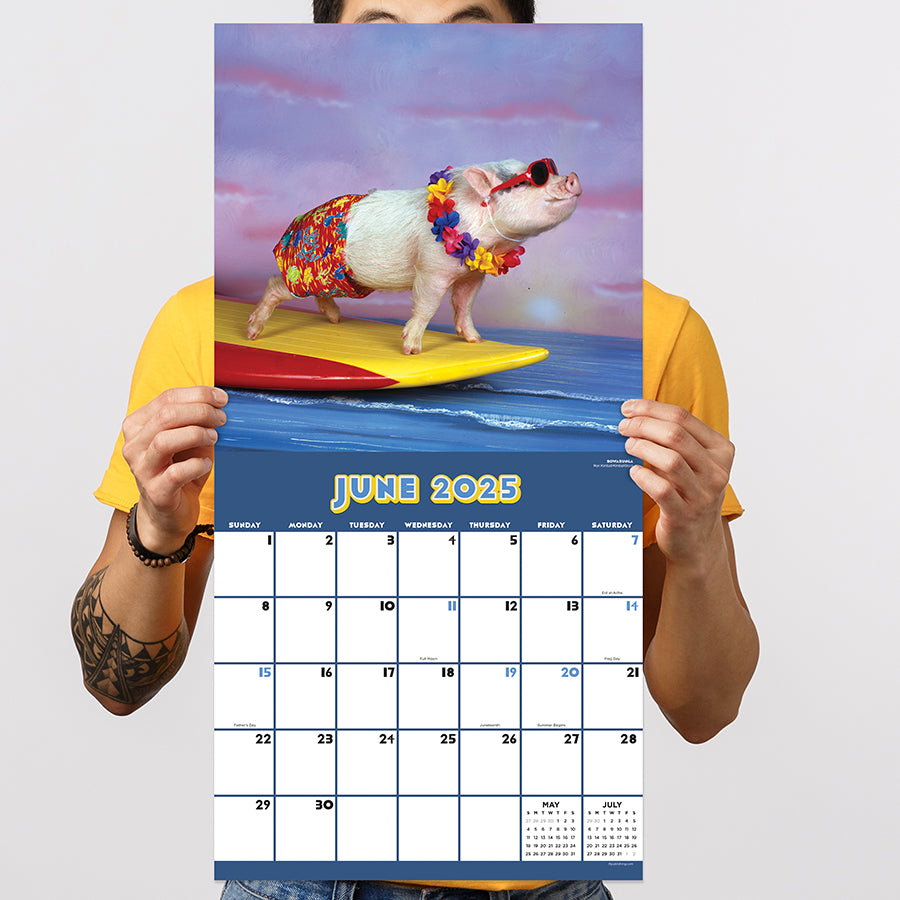 2025 Playful Pigs Wall Calendar TF Publishing Calendars + Planners