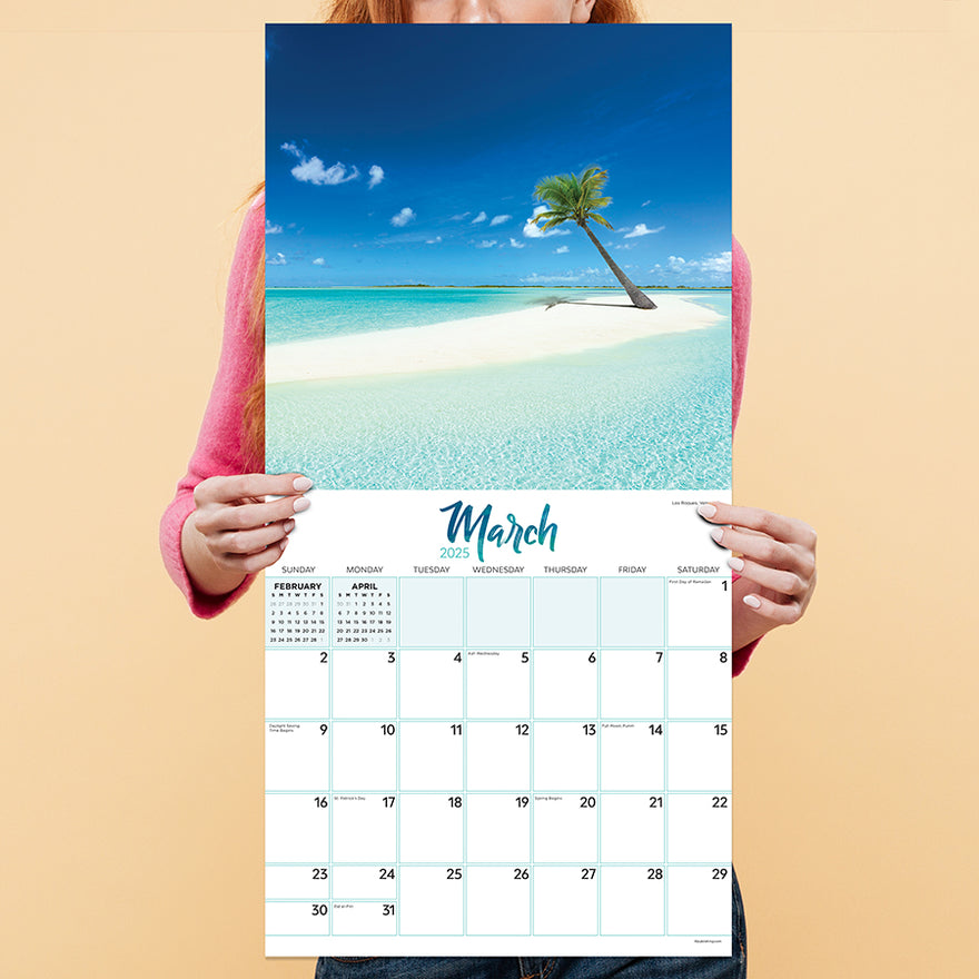 2025 Tropical Beaches Wall Calendar | TF Publishing | Calendars