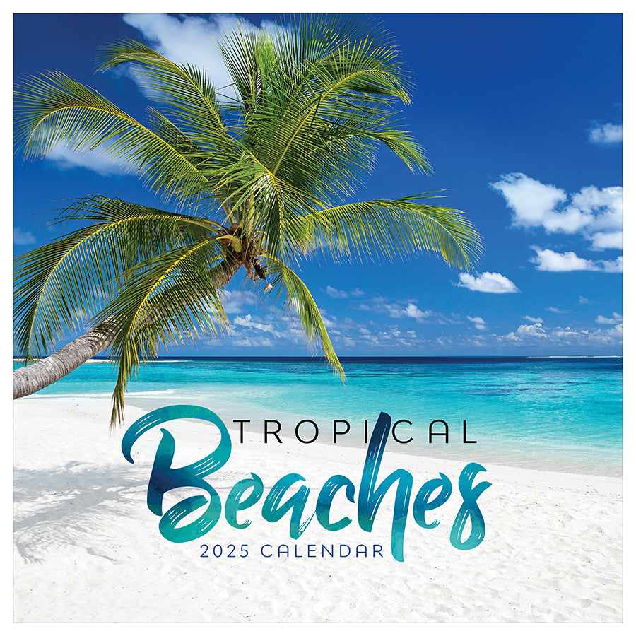 2025 Tropical Beaches Wall Calendar