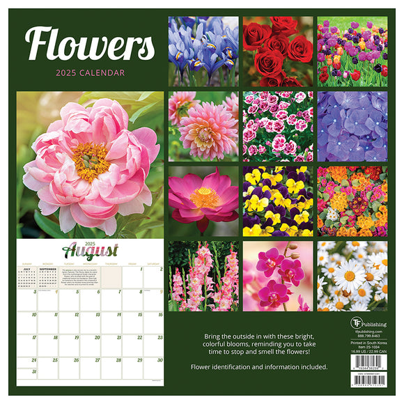 2025 Flowers Wall Calendar | TF Publishing | Calendars + Planners ...