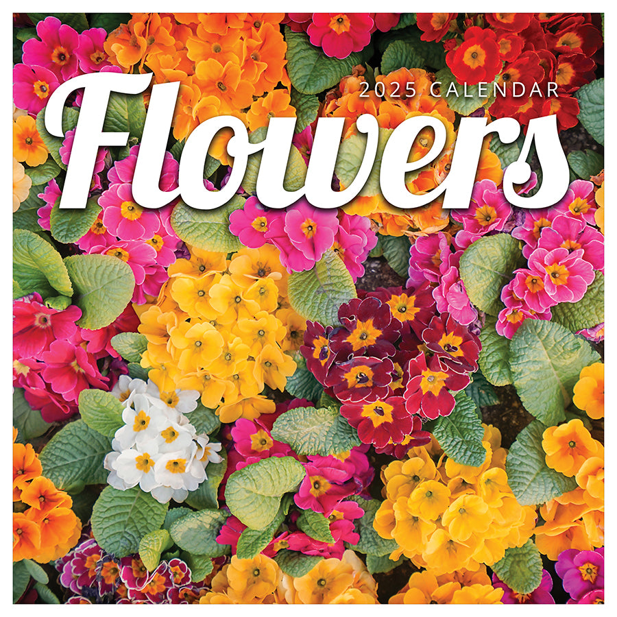 2025 Flowers Wall Calendar