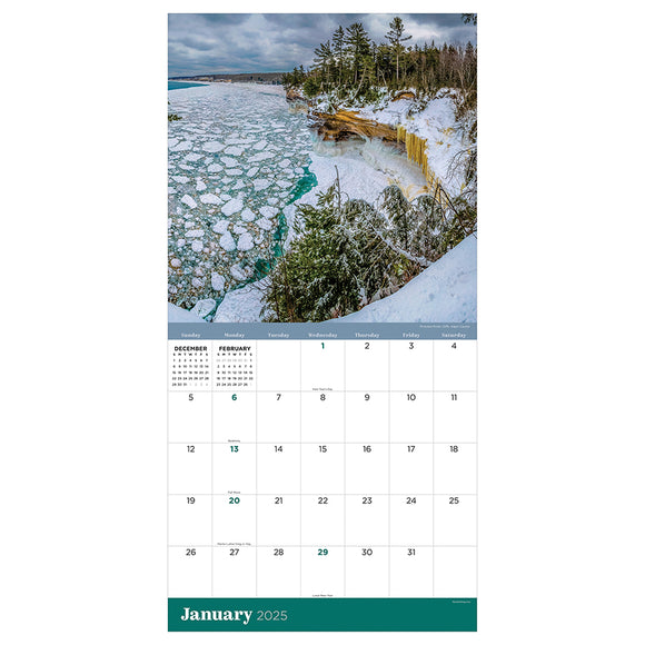 2025 Michigan Wall Calendar TF Publishing Calendars + Planners