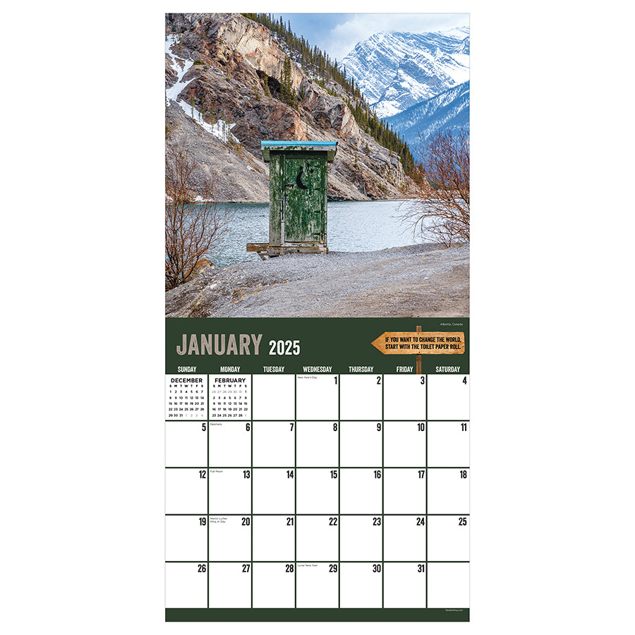2025 Outhouses Wall Calendar - 0