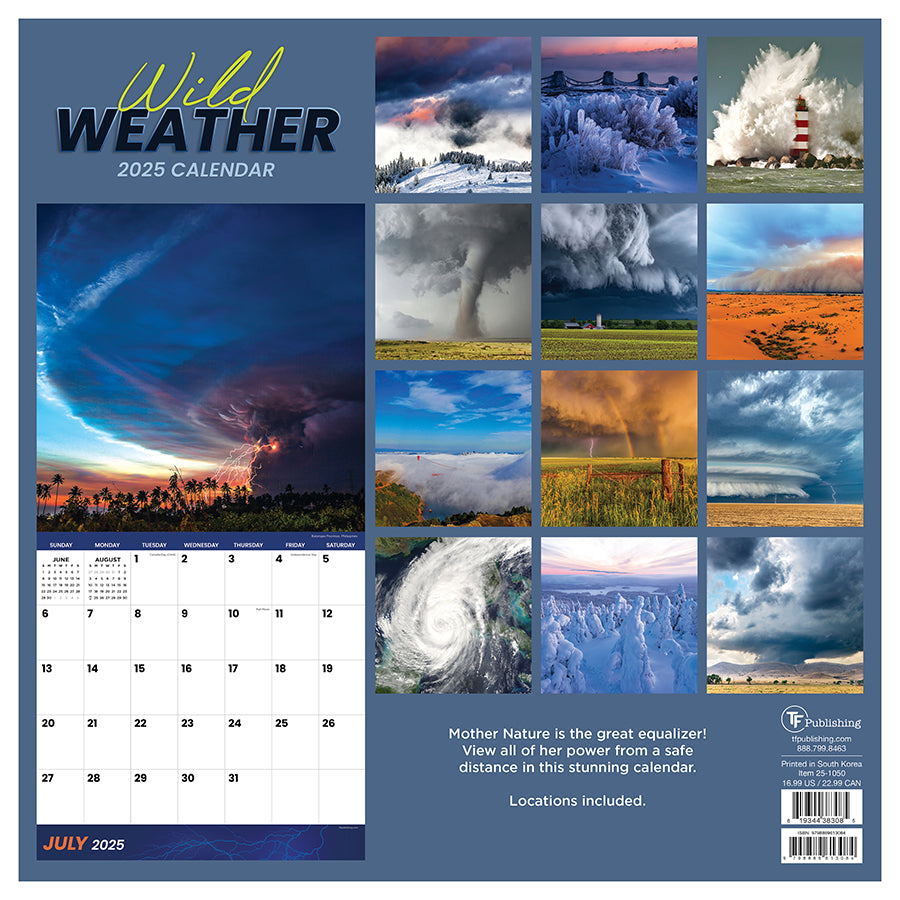 2025 Weather Wall Calendar