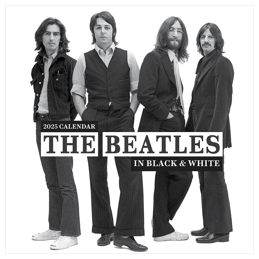 2025 The Beatles: In Black & White Wall Calendar