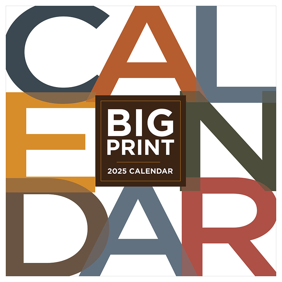 2025 Big Print Wall Calendar