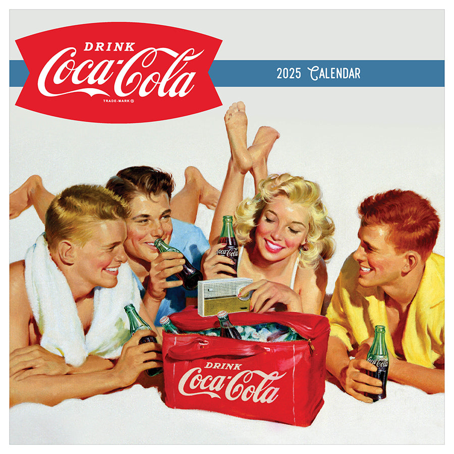 2025 Coca-Cola: Vintage Nostalgia Wall Calendar