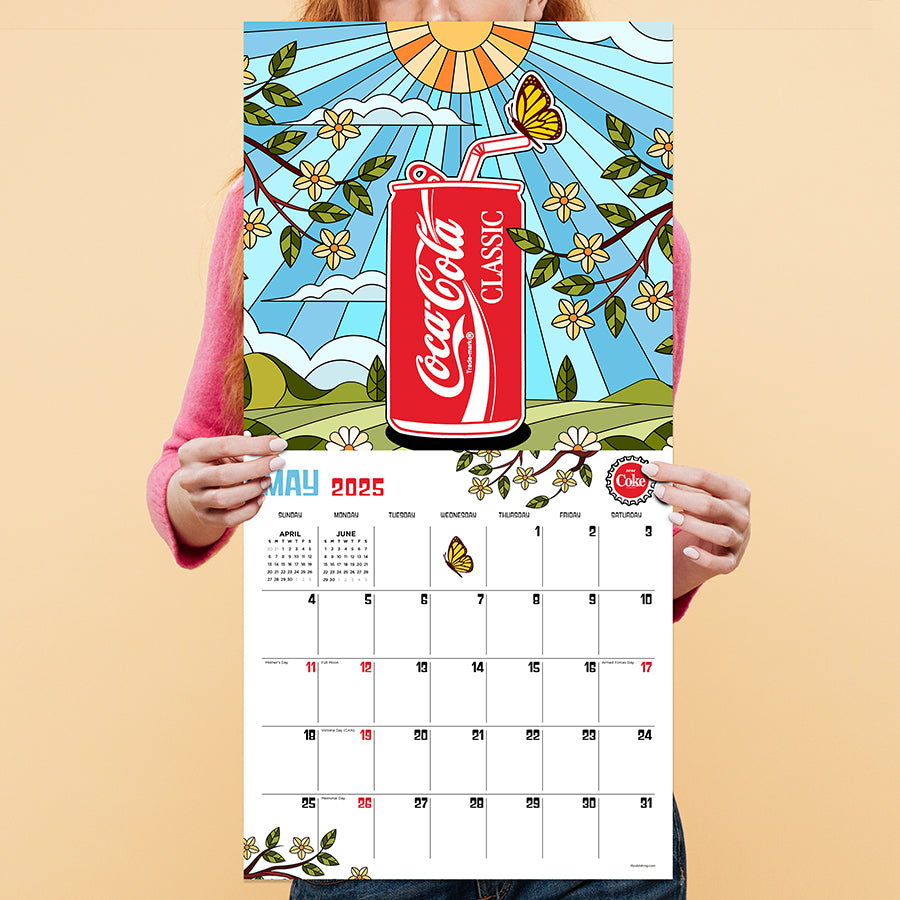 2025 Coca-Cola: Retro & Refreshed! Wall Calendar  TF Publishing 