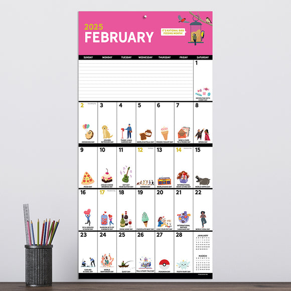 2025 Every Day's A Holiday Wall Calendar TF Publishing Calendars