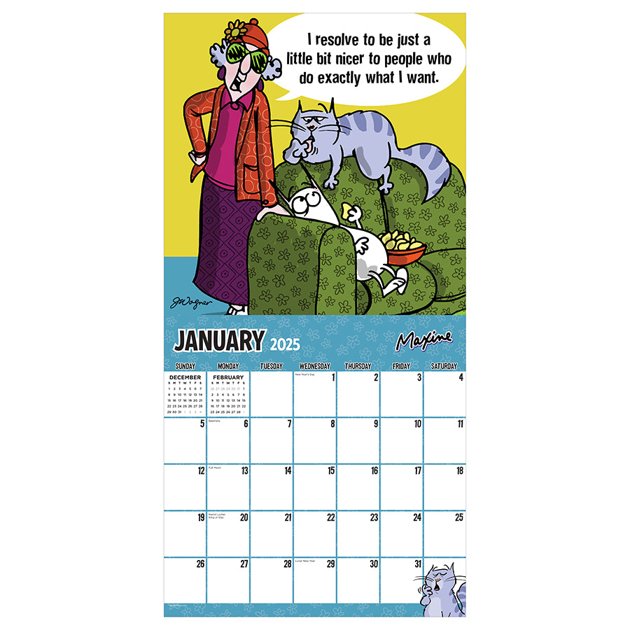 2025 Maxine Wall Calendar