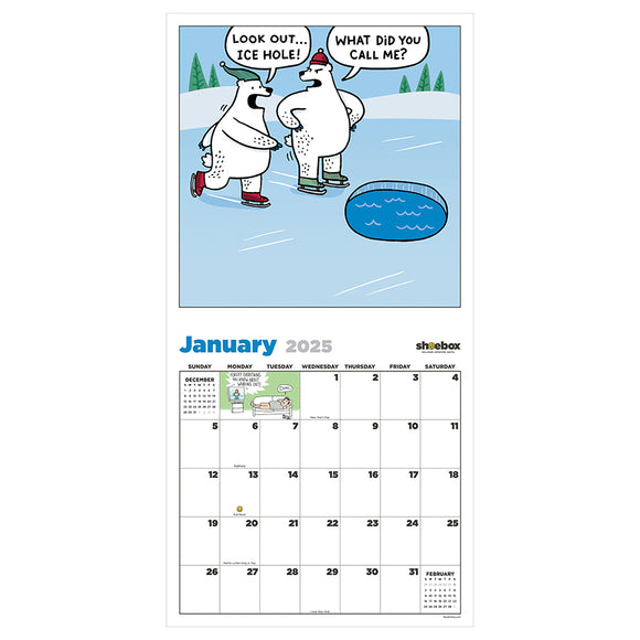 2025 Shoebox Wall Calendar TF Publishing Calendars + Planners