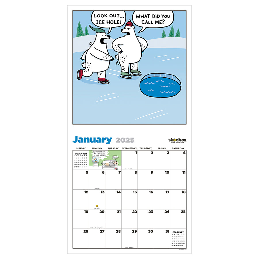 2025 Shoebox Wall Calendar - 0