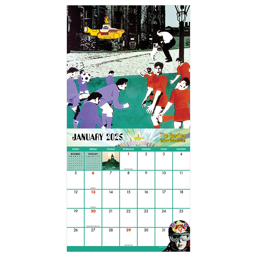 2025 The Beatles: Yellow Submarine Wall Calendar - 0