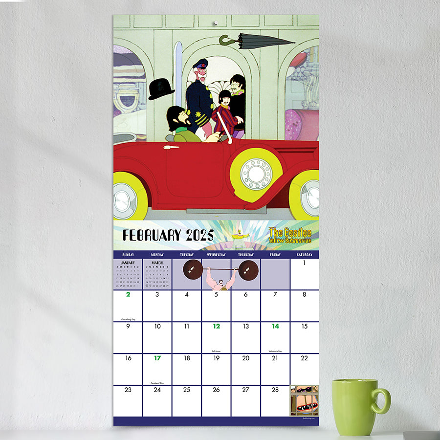 2025 The Beatles: Yellow Submarine Wall Calendar