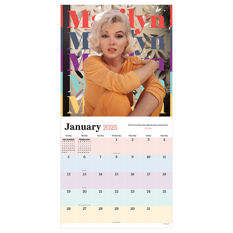 2025 Marilyn Monroe Wall Calendar - 0