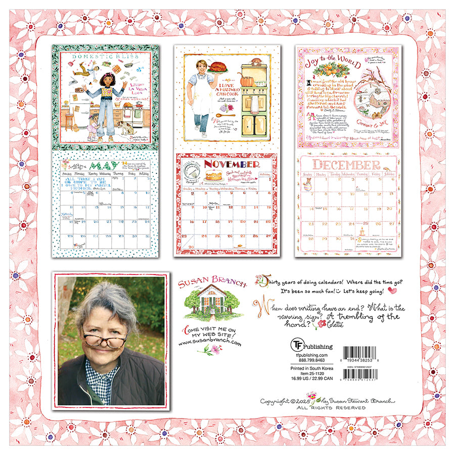 2025 Susan Branch Wall Calendar  TF Publishing  Calendars + Planners 