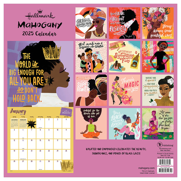 2025 Mahogany Wall Calendar TF Publishing Calendars + Planners