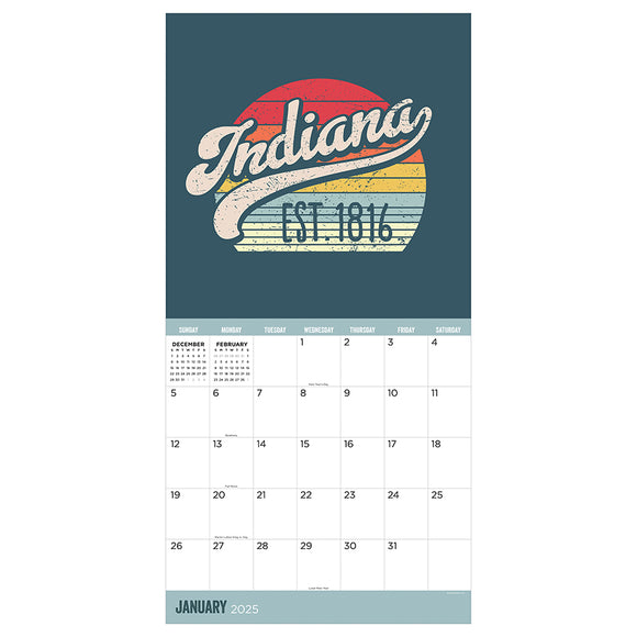 2025 Home Indiana Wall Calendar TF Publishing Calendars + Planners