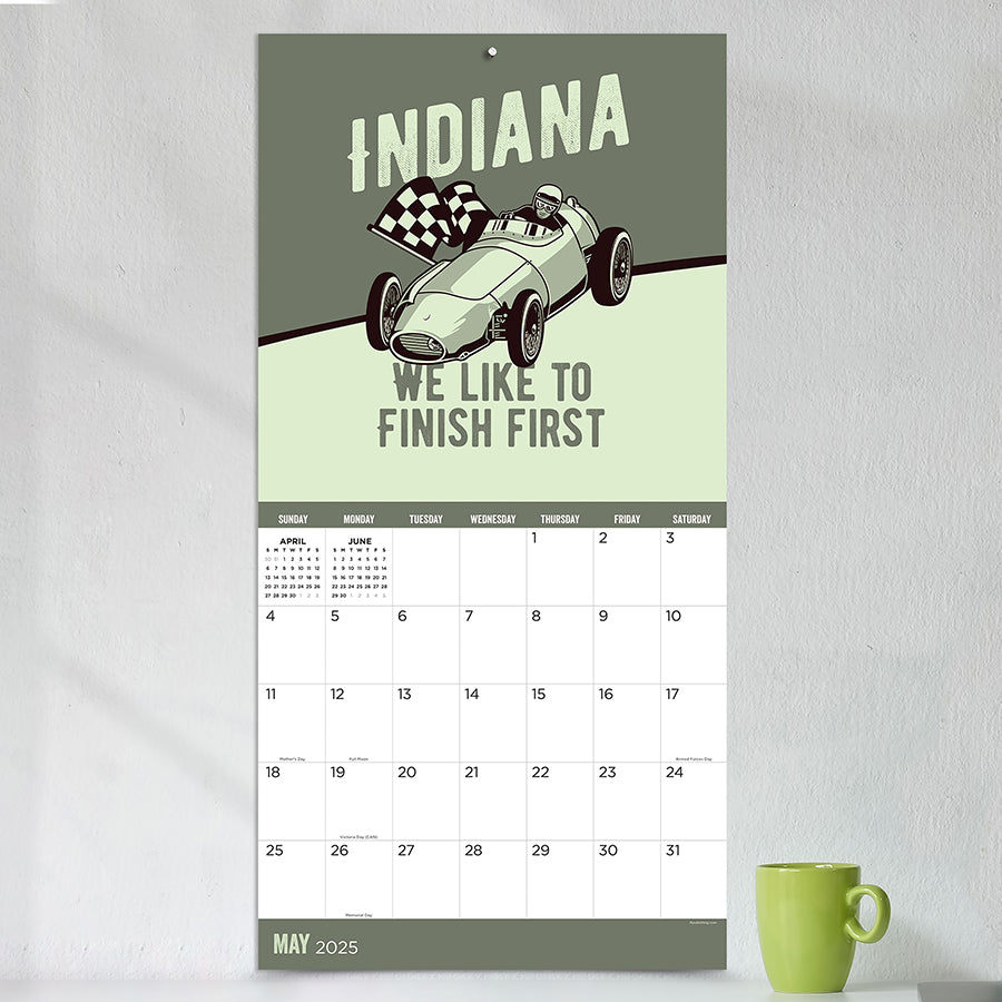 2025 Home: Indiana Wall Calendar