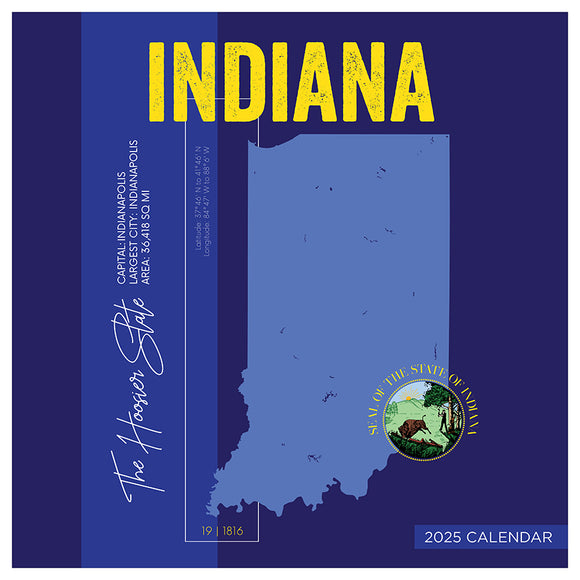 2025 Home Indiana Wall Calendar TF Publishing Calendars + Planners Journals + Stationery