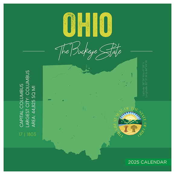 2025 Home Ohio Wall Calendar TF Publishing Calendars + Planners