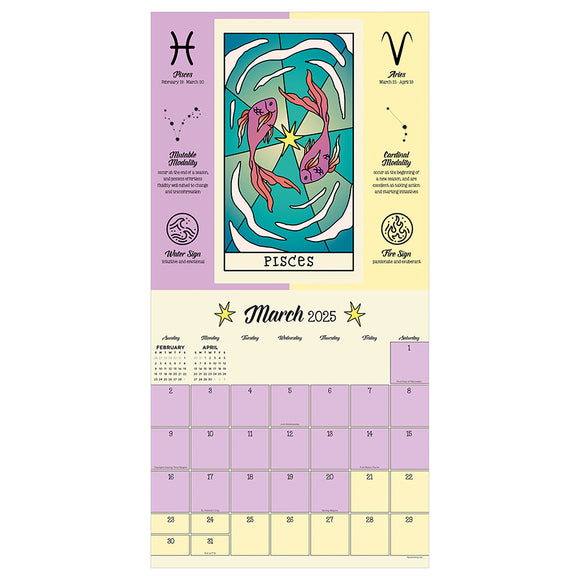 2025 Astrology Wall Calendar TF Publishing Calendars + Planners