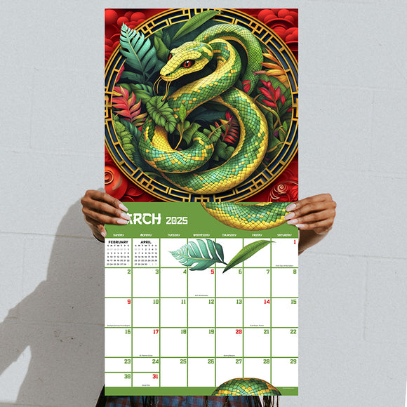 2025 Year of the Snake Wall Calendar TF Publishing Calendars