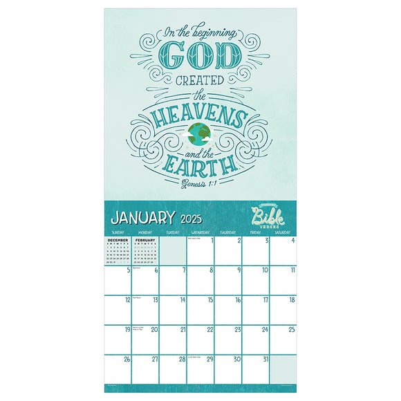 Bible Verse Wall Calendar 2025 