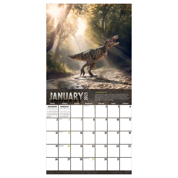 2025 Dinosaurs Wall Calendar TF Publishing Calendars + Planners