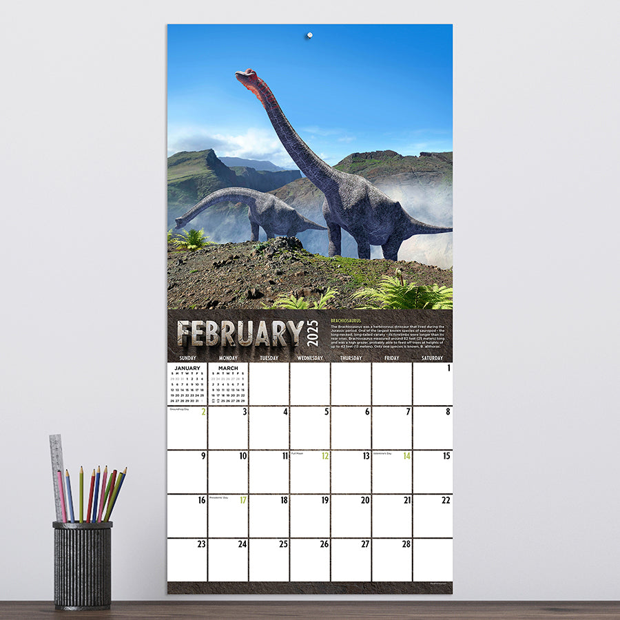 2025 Dinosaurs Wall Calendar TF Publishing Calendars + Planners