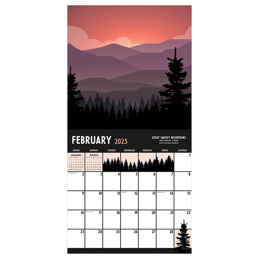 2025 National Parks-Art Wall Calendar - 0