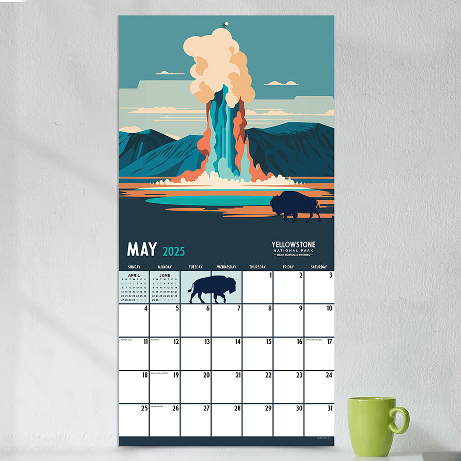 2025 National Parks-Art Wall Calendar