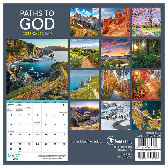 2025 Paths to God Mini Calendar TF Publishing Calendars + Planners