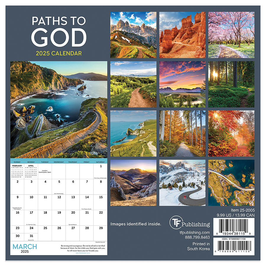 2025 Paths to God Mini Calendar