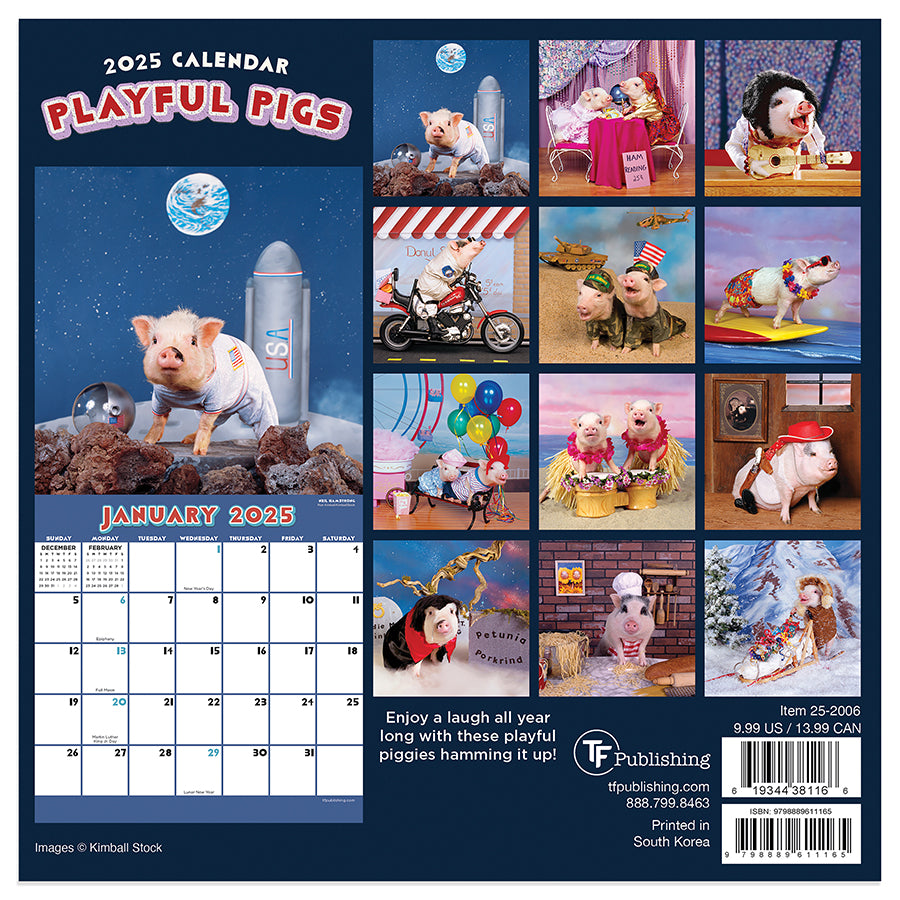 Pocket Pig Calendar 2025