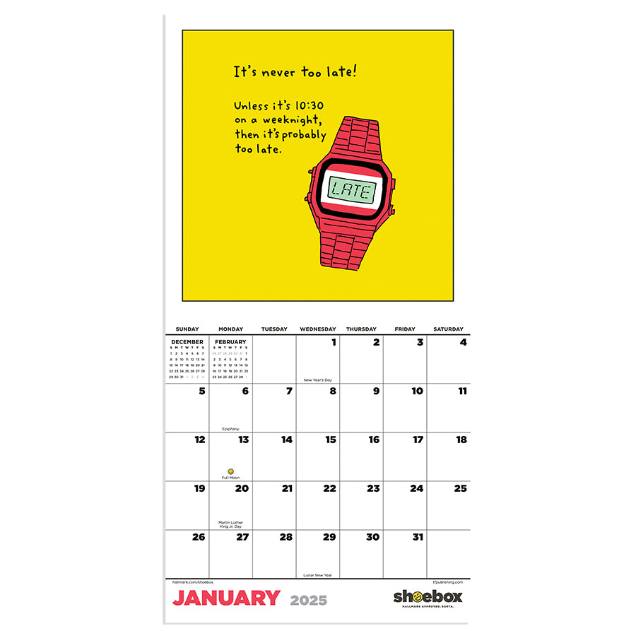 2025 Shoebox Mini Calendar