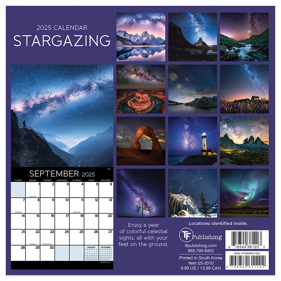 2025 Stargazing Mini Calendar