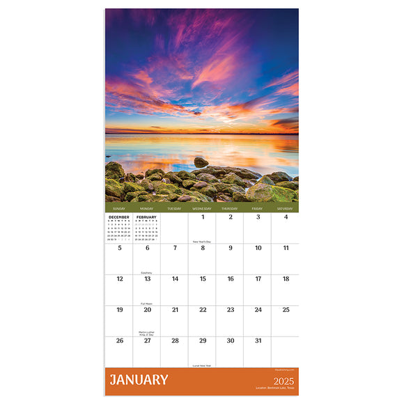 2025 Sunsets Mini Calendar TF Publishing Calendars + Planners