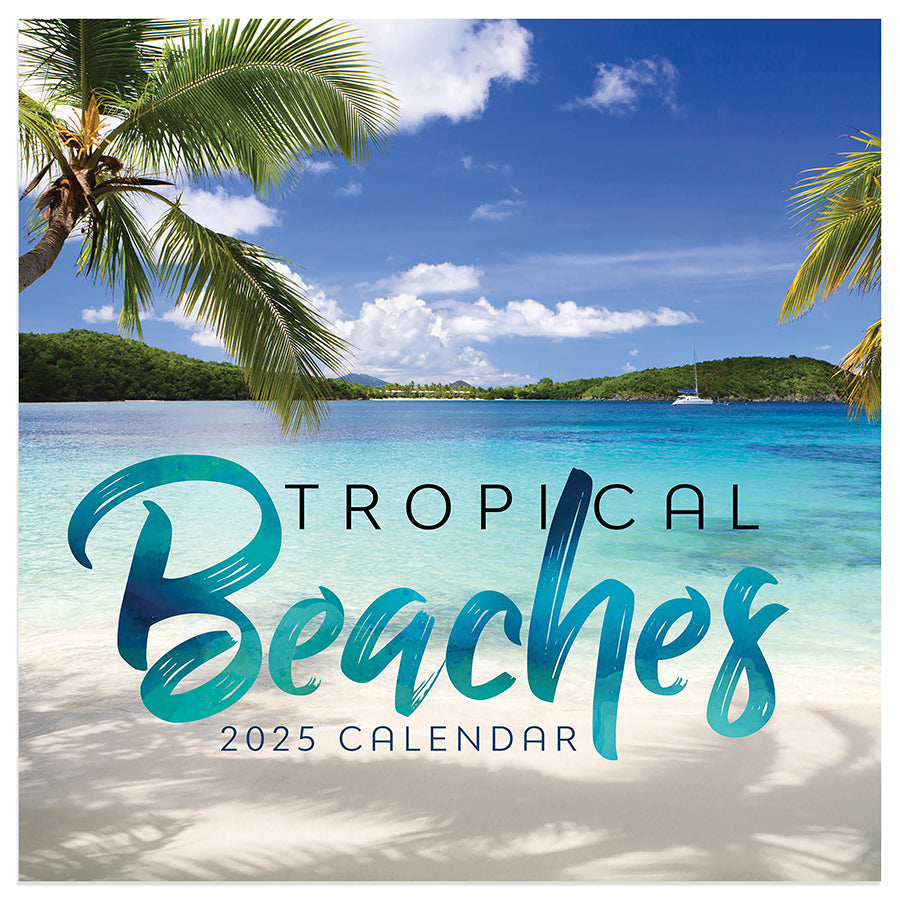 Tropical Desk Calendar 2025