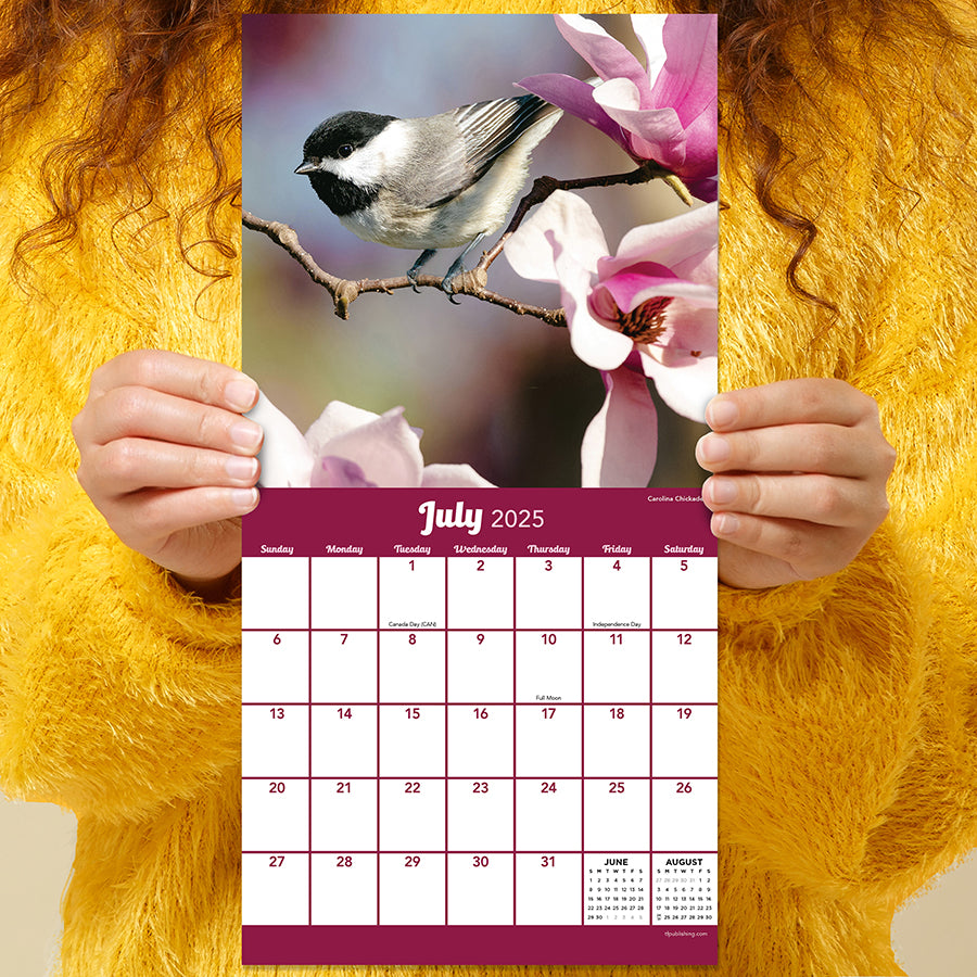 2025 Backyard Birds Mini Calendar